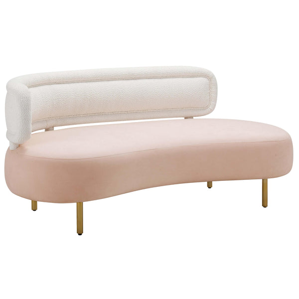 Home Fashion Tischa Sofa Cream/Blush