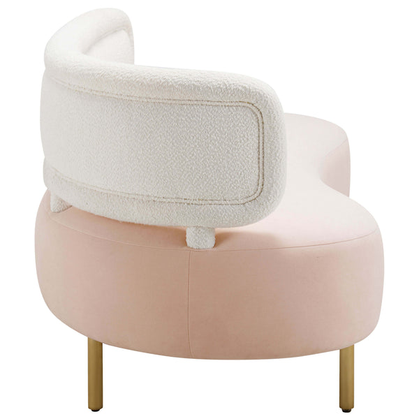 Home Fashion Tischa Sofa Cream/Blush