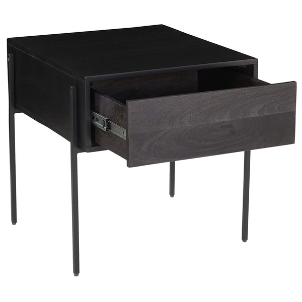Home Fashion Tobin Side Table Charcoal