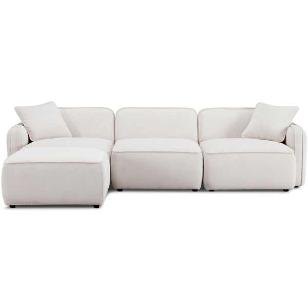 home fashion Travie 4 Piece Modular Sectional Sand