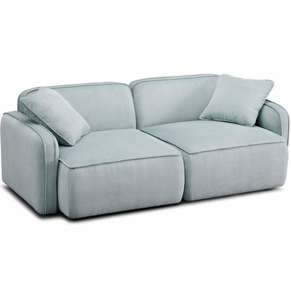 Home Fashion Travie Modular Loveseat Light Green