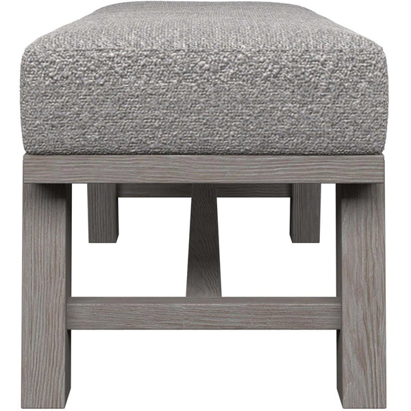 Home Fashion Trianon Upholstered Bench Gris