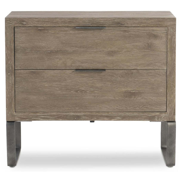 Home Fashion Tribeca 2 Drawer Nightstand Aurum