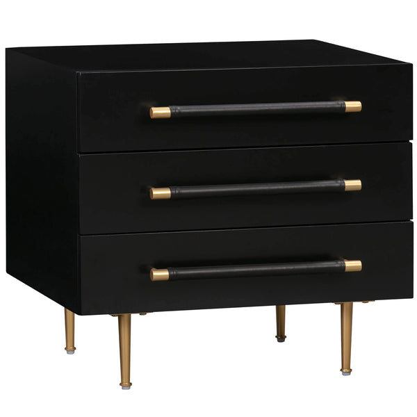 home fashion Trident Nightstand Black