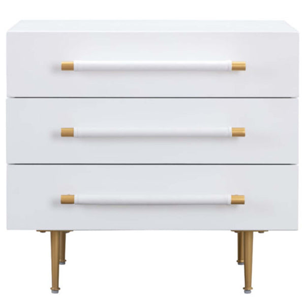 Home Fashion Trident Nightstand White