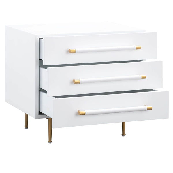 Home Fashion Trident Nightstand White
