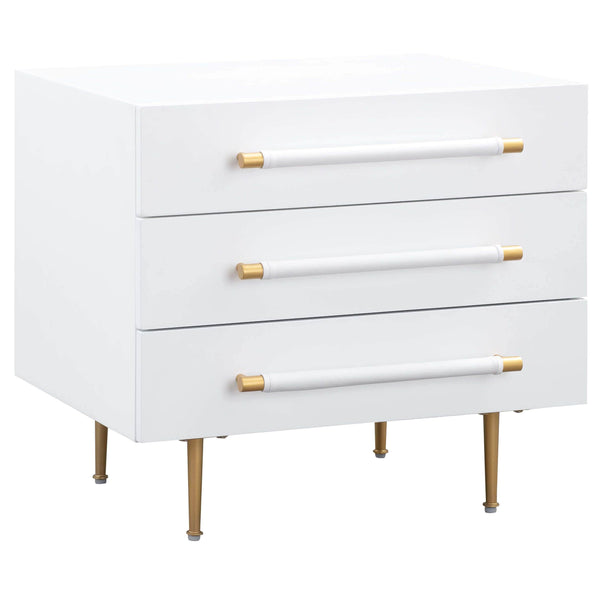 Home Fashion Trident Nightstand White