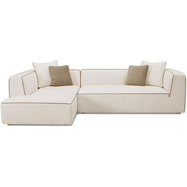 home fashion Tristine LAF Sectional Cream