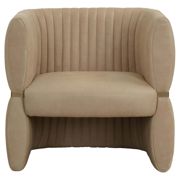 Home Fashion Tryor Leather Chair Sahara Sand