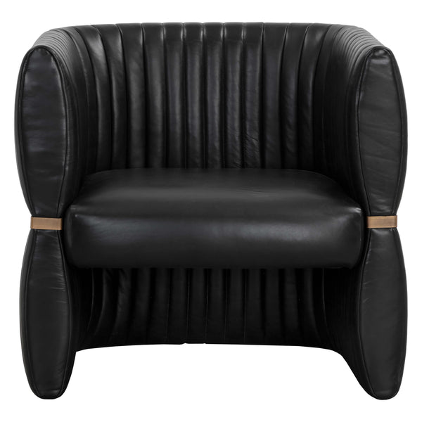 Home Fashion Tryor Leather Chair Vintage Black