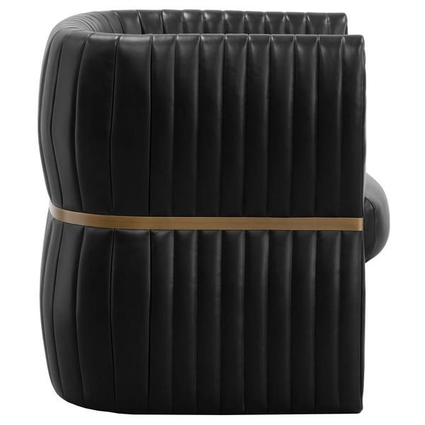 Home Fashion Tryor Leather Chair Vintage Black