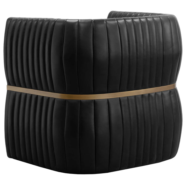 Home Fashion Tryor Leather Chair Vintage Black