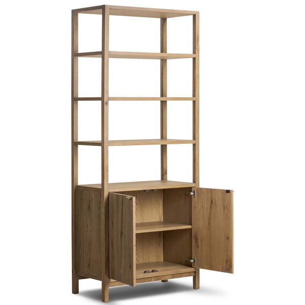 Home Fashion Tula Bookcase Worn Oak By Four Hands