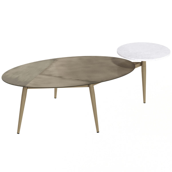 Home Fashion Tuner Oval Coffee Table