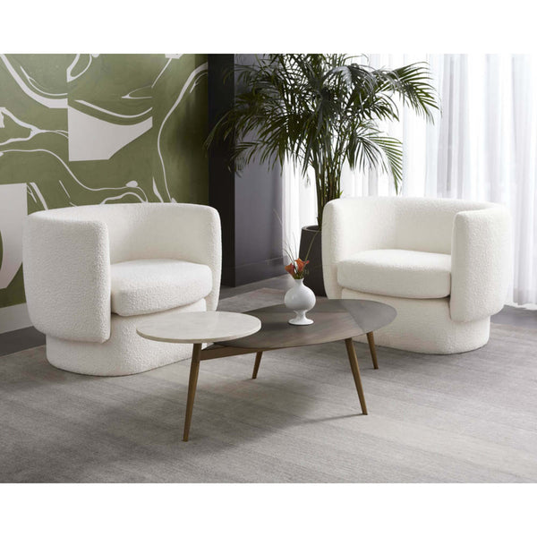 Home Fashion Tuner Oval Coffee Table