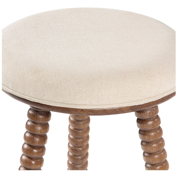 Home Fashion Twist Counter Stool Light Walnut
