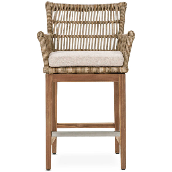 Home Fashion Valerie Outdoor Counter Stool Natural