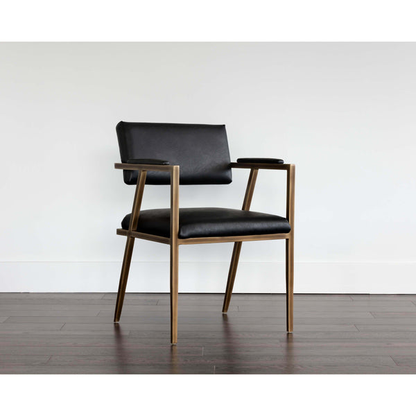 Home Fashion Ventouz Arm Chair Vintage Black