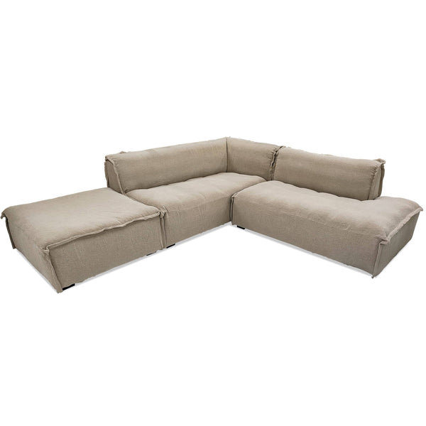 home fashion Veronica Sectional Warm Gray
