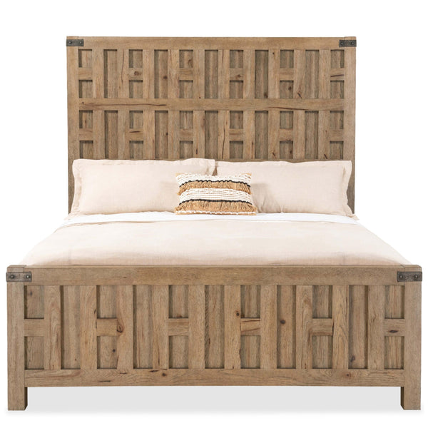 Home Fashion Vineyard Row Panel Bed Sonoma