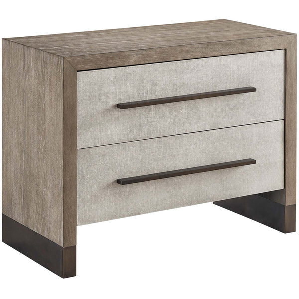 home fashion Vista Nightstand Weathered Oak