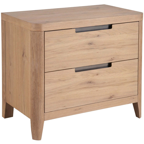 home fashion Walker 2 Drawer Nightstand Natural