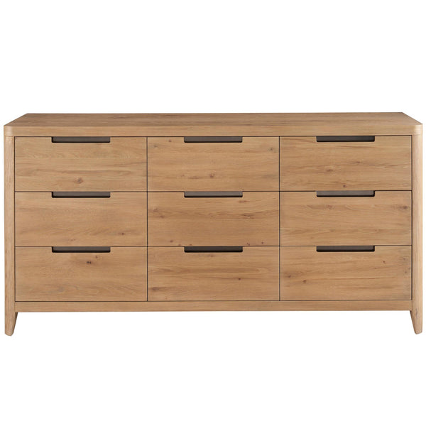 Home Fashion Walker 9 Drawer Dresser Natural