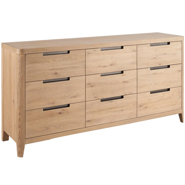 home fashion Walker 9 Drawer Dresser Natural