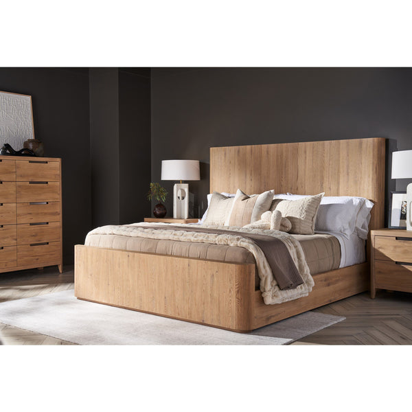 Home Fashion Walker Panel Bed Natural