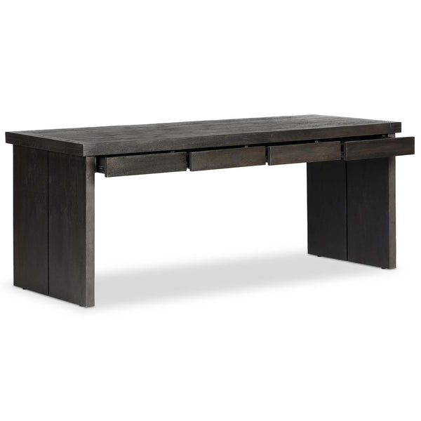 Home Fashion Warby Desk Worn Black By Four Hands