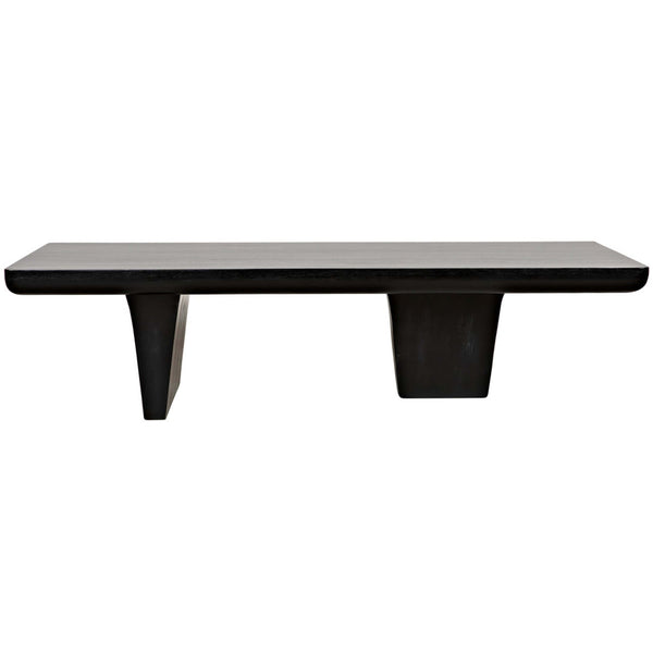 Home Fashion Ward Coffee Table Hand Rubbed Black