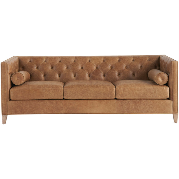 home fashion Wenston Leather Sofa Sienna Aztec