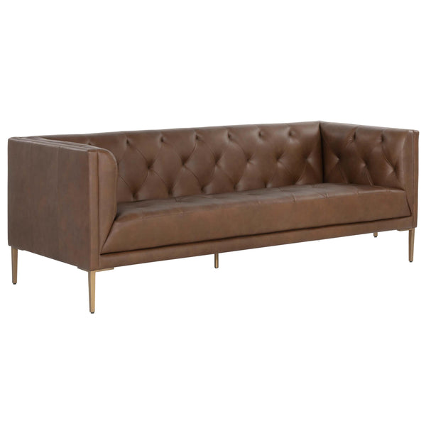 Home Fashion Westin Leather Sofa Vintage Carmel