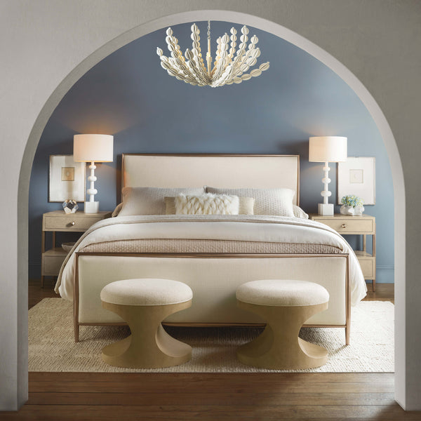 Home Fashion Westwood Upholstered Bed Trendy Snow