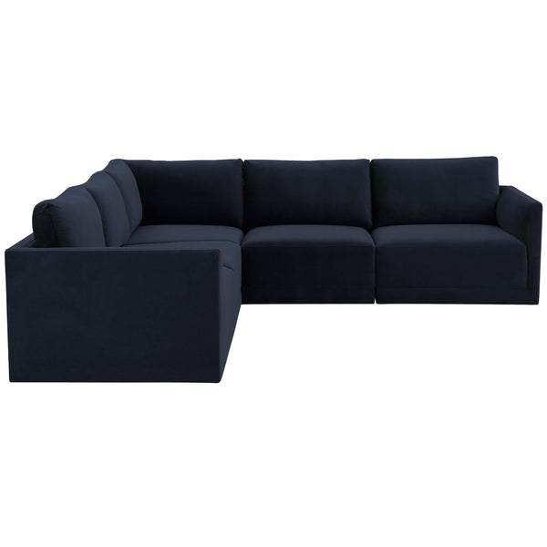 home fashion Willow Modular L Sectional Navy