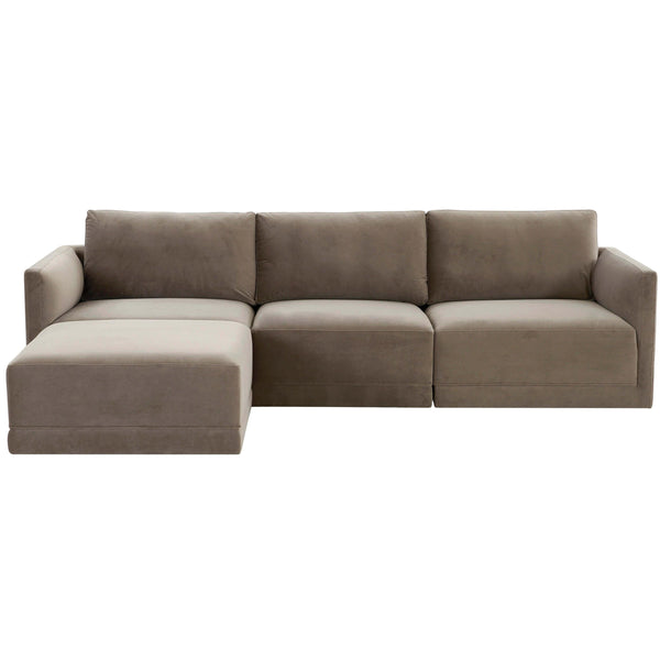 Home Fashion Willow Modular Sectional Taupe