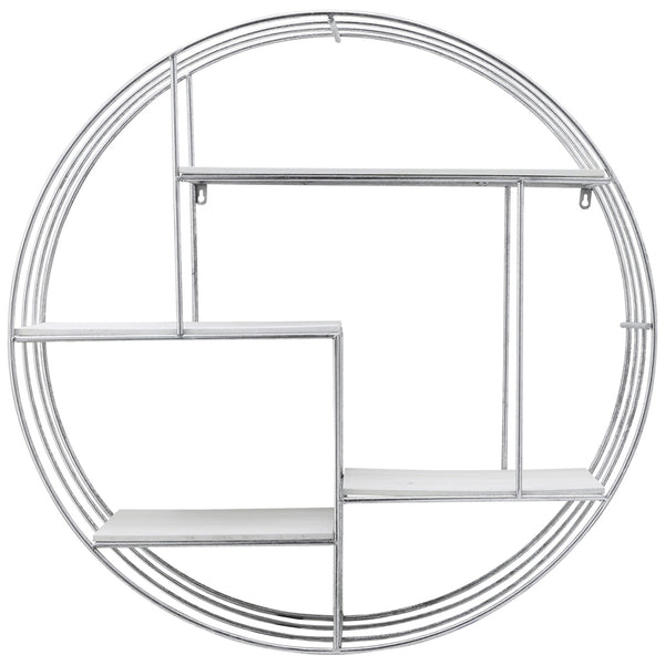 home fashion Wood/Metal Wall Shelf Silver