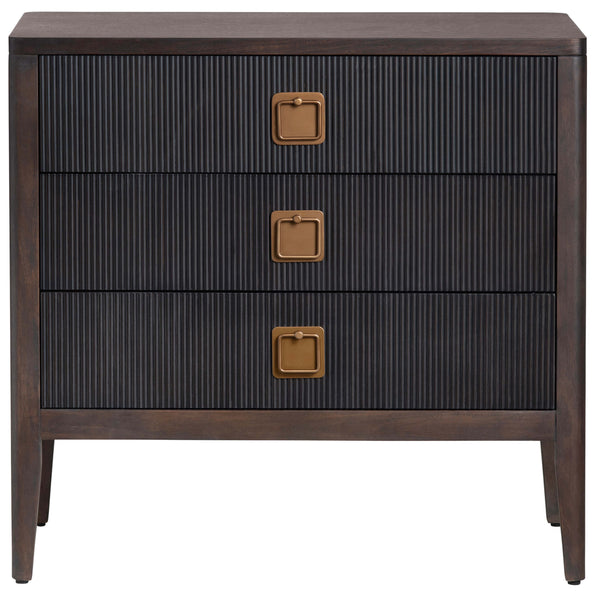 Home Fashion Worthington 3 Drawer Chest Black
