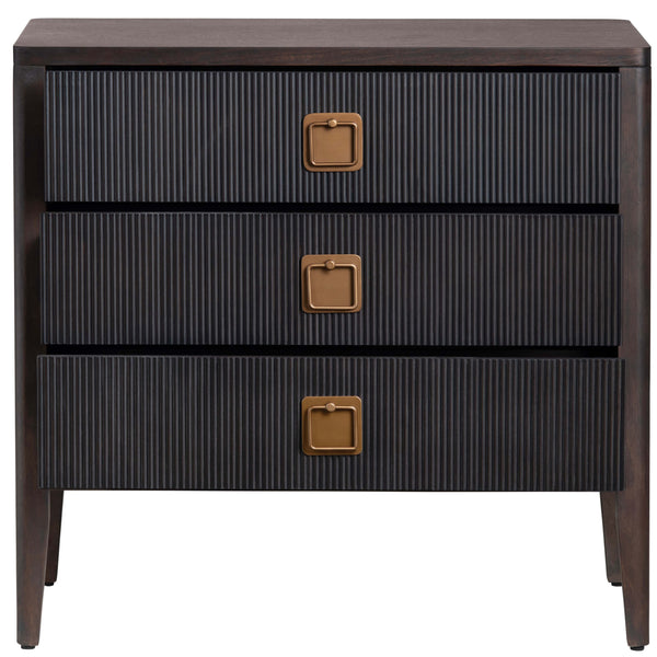 Home Fashion Worthington 3 Drawer Chest Black