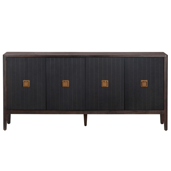Home Fashion Worthington 4 Door Sideboard Black