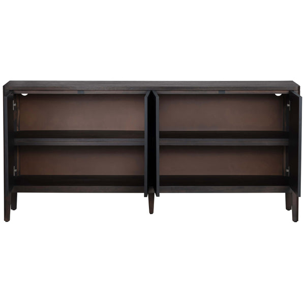 Home Fashion Worthington 4 Door Sideboard Black