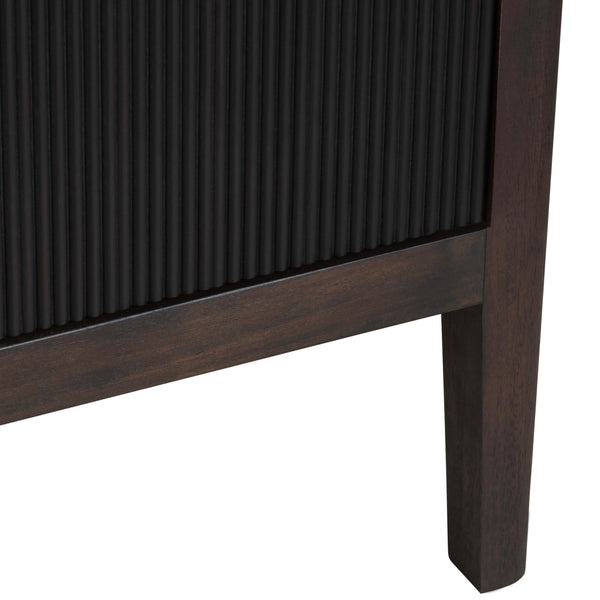 Home Fashion Worthington 4 Door Sideboard Black