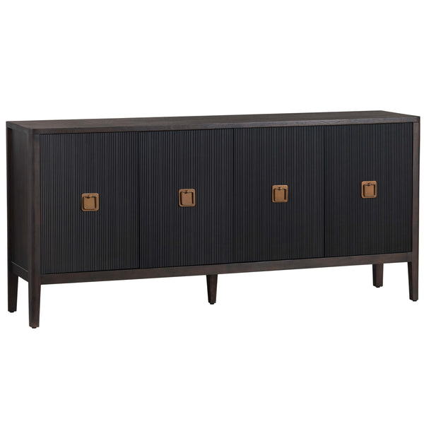 home fashion Worthington 4 Door Sideboard Black