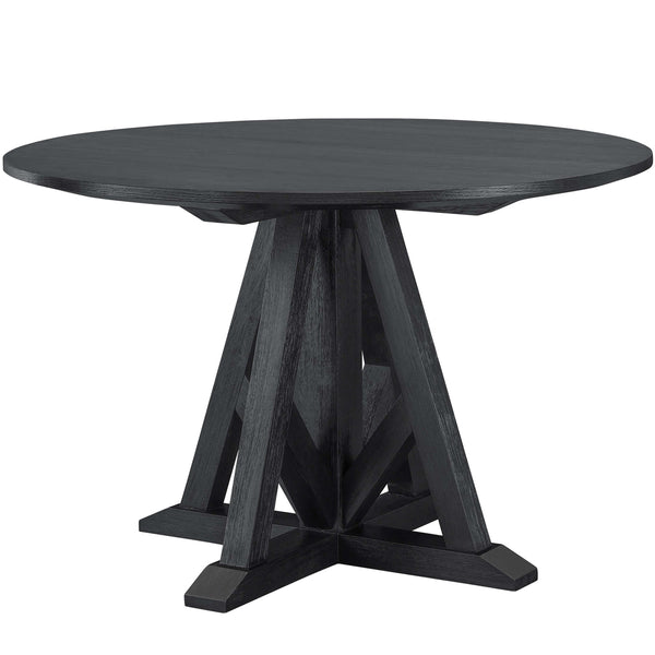 home fashion Wright Round Dining Table Charcoal