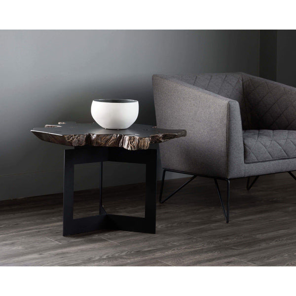 Home Fashion Wyatt End Table Dark Brown