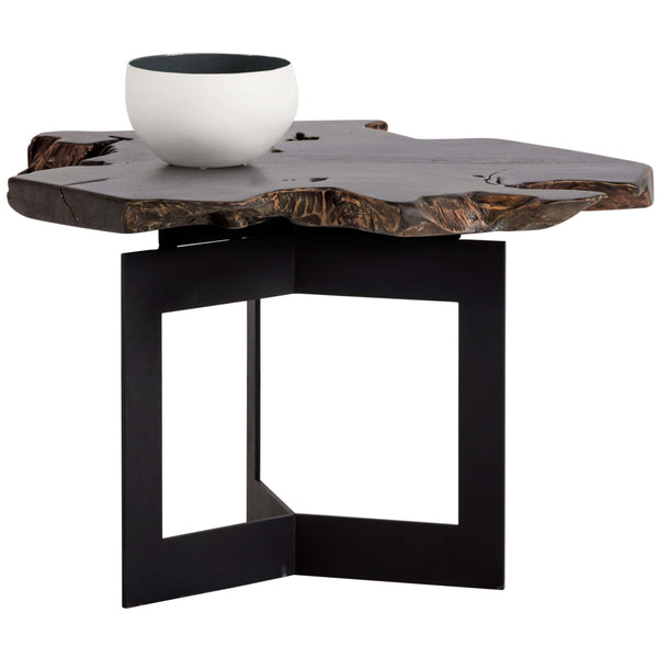 home fashion Wyatt End Table Dark Brown