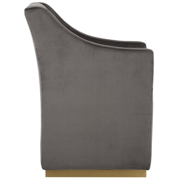 Home Fashion Zane Wheeled Lounge Chair Pebble