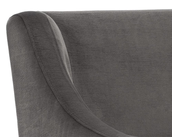 Home Fashion Zane Wheeled Lounge Chair Pebble