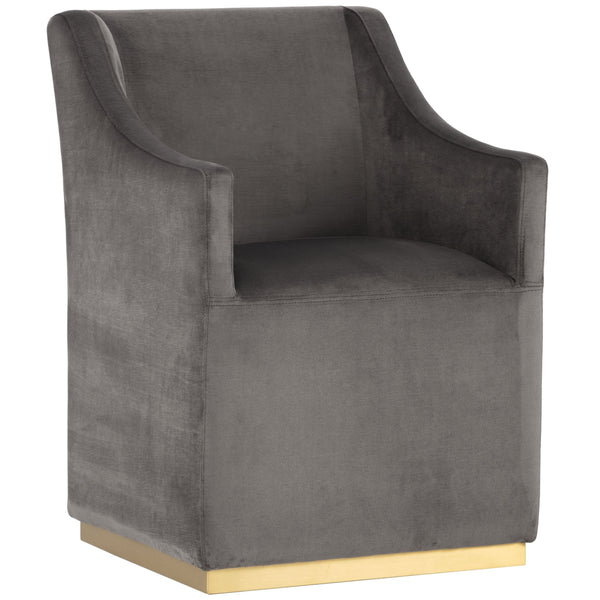 home fashion Zane Wheeled Lounge Chair Pebble