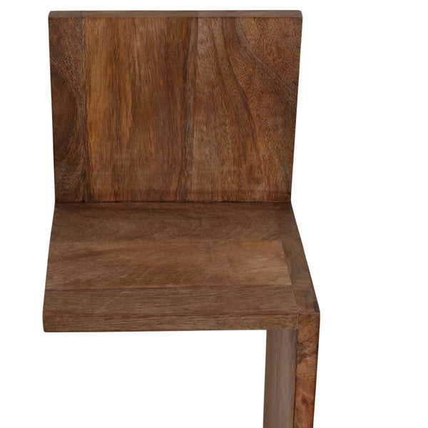 Home Fashion Zig Zag Corner Wall Shelf Brown